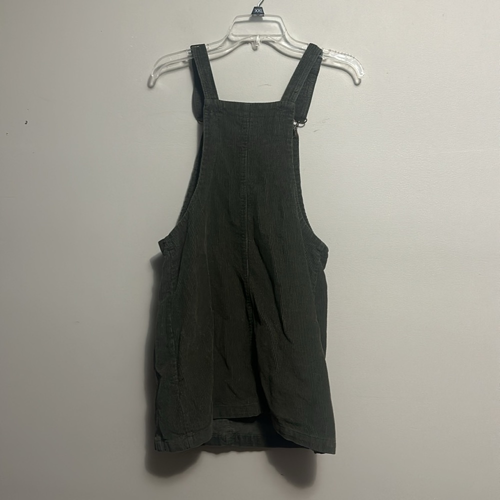 Jolt Dark Green Corduroy Overall Dress Small - Picture 4 of 4